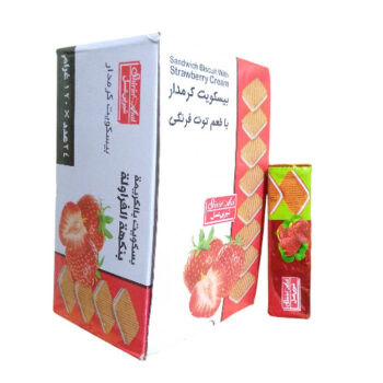 بسكت مربع شيرين عسل فراولة*24