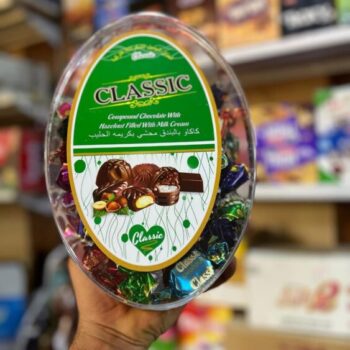 علب جكليت شفاف هديه 8×750 غرام